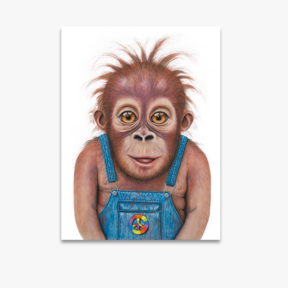 Buddy the Baby Orangutan - Canvas Print