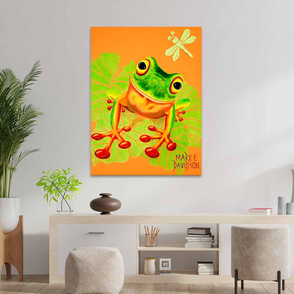 Leap Frog the Queensland Tree Frog - Canvas Print