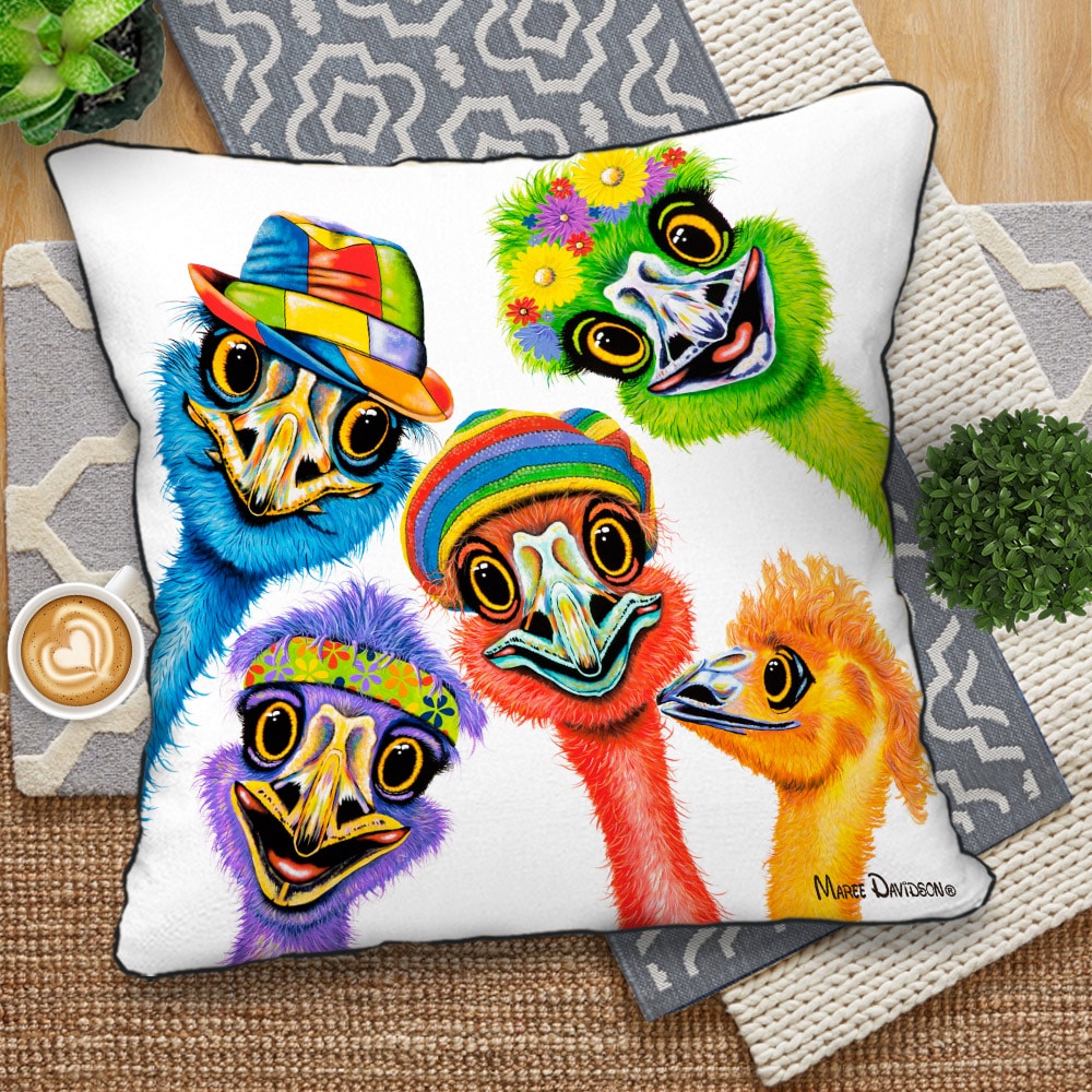 We Still Call Australia Home Emus European Cushion Cover