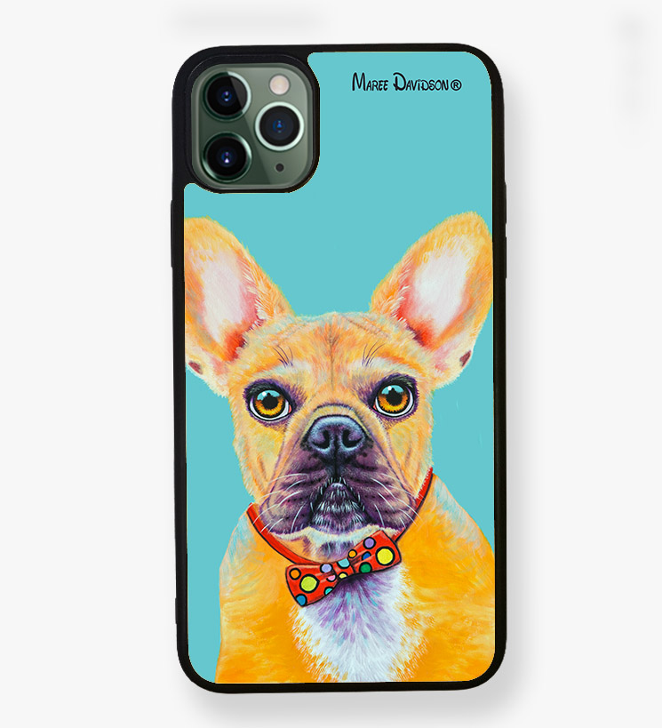 Aqua French Bulldog iPhone Case