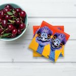 Outback Buddies the Emus - Ceramic Coaster - Image 3